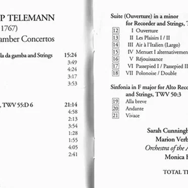 Les Plaisirs / Chamber Concertos