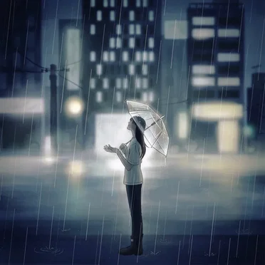 하루 종일 비가 내렸어