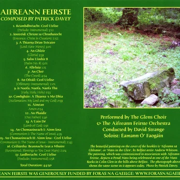 Aifreann Feirste by Patrick Davey - album cover