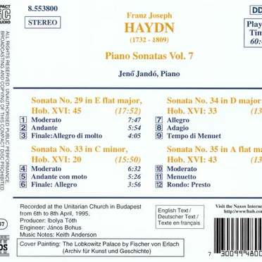 Piano Sonatas, Volume 7: Nos. 29 and 33-35