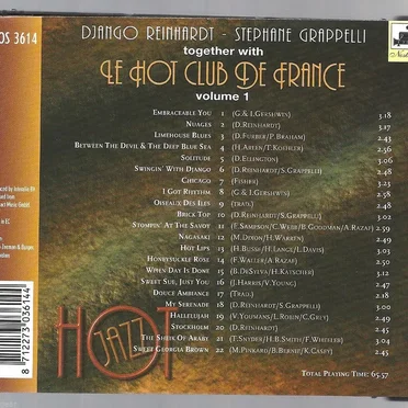 Le Hot Club De France, Volume 1
