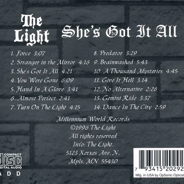 She's Got It All by The Light - album cover