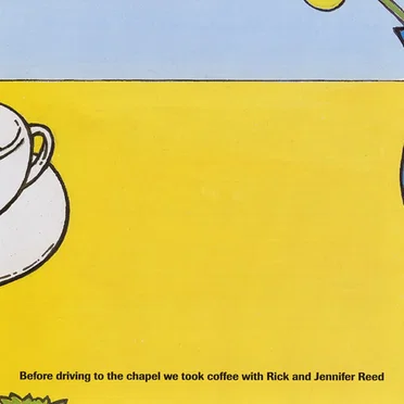 Before Driving to the Chapel We Took Coffee with Rick and Jennifer Reed