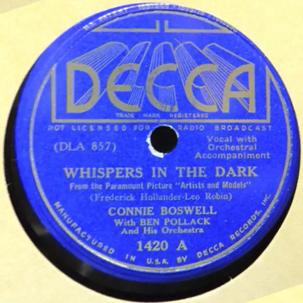 Whispers in the Dark / That Old Feeling