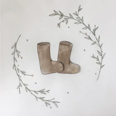 muddy boots and messy hair