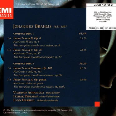 Piano Trios Opp. 8, 87, & 101