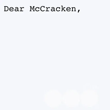 Dear McCracken