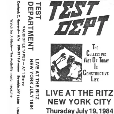 Live at The Ritz - New York July 1984