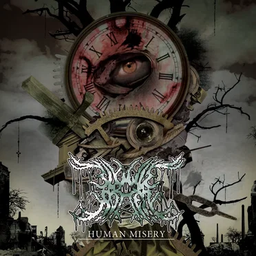 Human Misery by Slowly Rotten - album cover