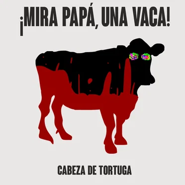 ¡Mira papá, una vaca!
