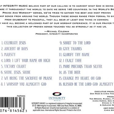 World's Best Praise and Worship by Various Artists - album cover