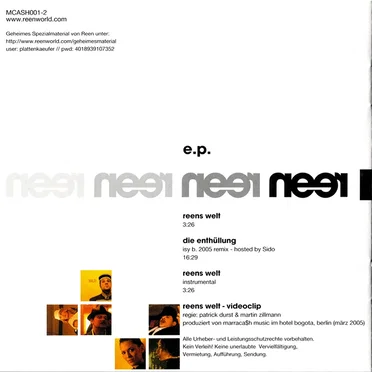 Reens Welt / Die Enthüllung E.P. by Reen - album cover