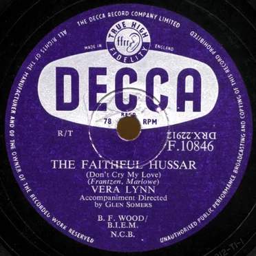The Faithful Hussar (Don't Cry My Love) / The One Beside You