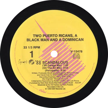 Scandalous by 2 Puerto Ricans, a Blackman and a Dominican - album cover