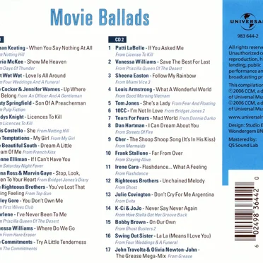 Movie Ballads by Various Artists - album cover