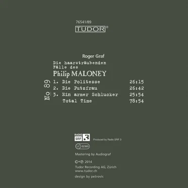Die haarsträubenden Fälle des Philip Maloney, N° 89 by Roger Graf - album cover