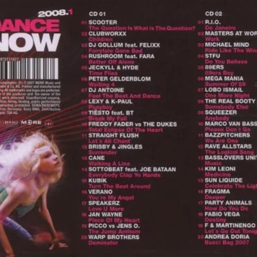 Dance Now 2008.1 by Various Artists - album cover