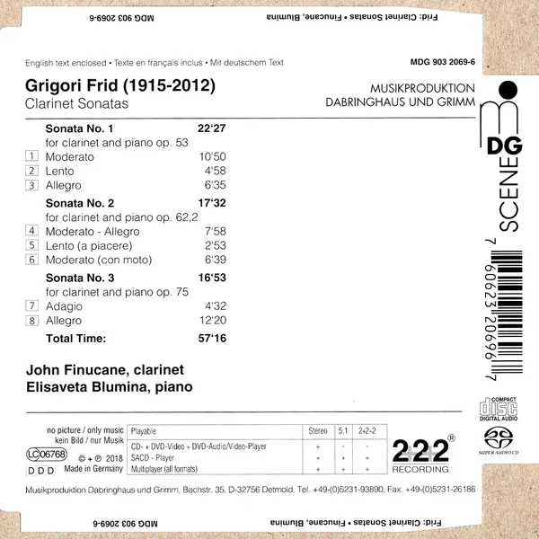 Clarinet Sonatas