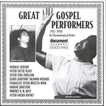 Great Gospel Performers Complete Recording Sessions In Chronological Order (1937-1950) by Various Artists - album cover