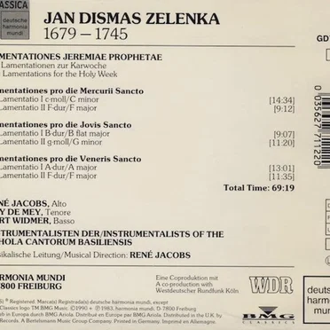 Lamentationes Jeremiae Prophetae: Lamentationen zur Karwoche