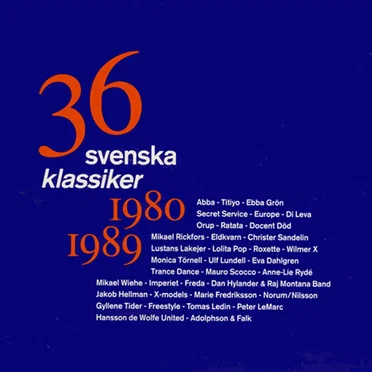 36 svenska klassiker 1980-1989 by Various Artists - album cover