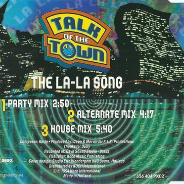 The La-La Song by Talk of the Town - album cover