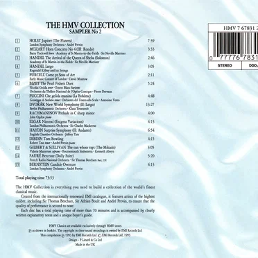 The HMV Collection: Sampler No. 2 by Various Artists - album cover