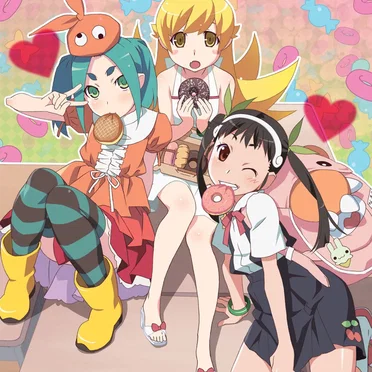 「鬼物語」劇伴音楽集&あとがたり by 神前暁 - album cover