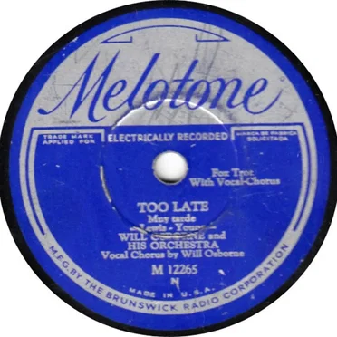 Too Late / Call Me Darling