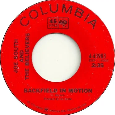 Backfield in Motion/I'll Come Back to You by Joe South And The Believers - album cover