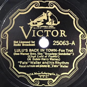Lulu's Back in Town / Sweet and Slow