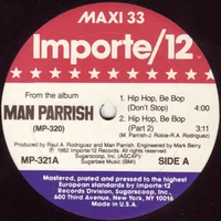 Hip Hop, Be Bop (Don’t Stop) by Man Parrish cover artwork