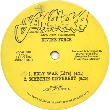 Holy War (live) / Somethin Different by Divine Force - album cover