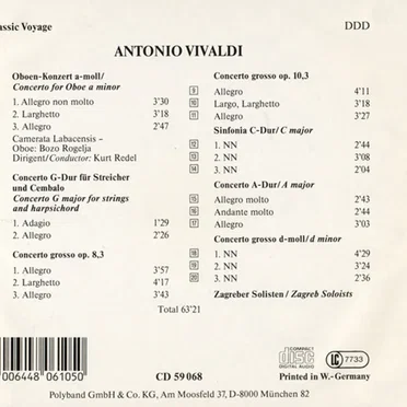 Oboen Konzert in A Moll