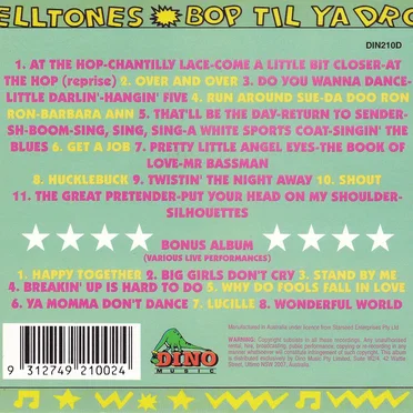 Bop Til Ya Drop by The Delltones - album cover