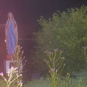 praying atop of a hill