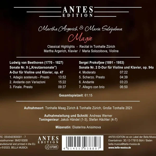 Martha Argerich + Maria Solozobova: Magie