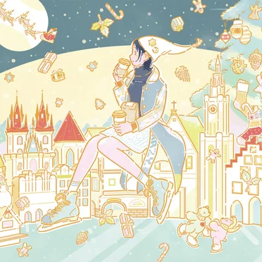 CHRISTMAS EVE/HAPPINESS by EMMA HAZY MINAMI - album cover