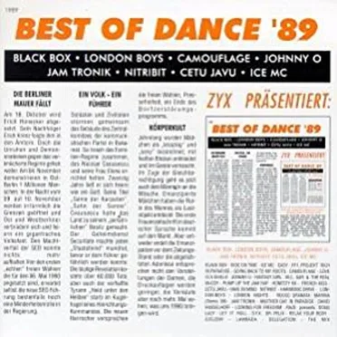 Best of Dance ’89 by Various Artists - album cover