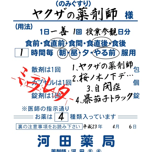 ヤクザの薬剤師