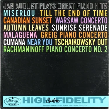 Jan August Plays Great Piano Hits