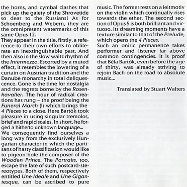 2 Portraits op. 5 / 2 Images op. 10 / 4 Pièces op. 12