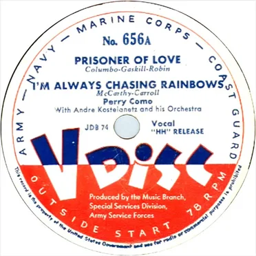 Prisoner of Love / I’m Always Chasing Rainbows / Rockin’ Chair / Dinah by Various Artists - album cover