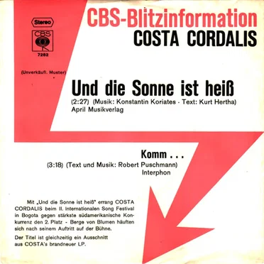 Und die Sonne ist heiß