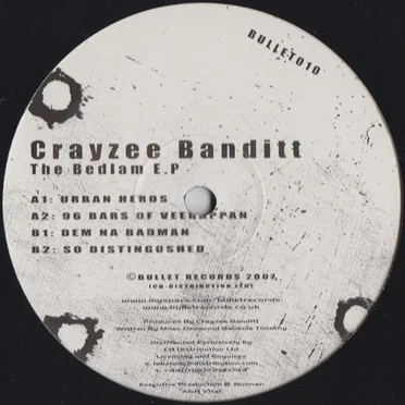 The Bedlam E.P by Crayzee Banditt - album cover
