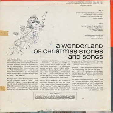'Twas The Night Before Christmas by The Sugar Plum Fairy and Cast - album cover