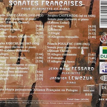 Sonates françaises pour clarinette et piano