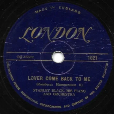 Lover Come Back to Me / Falling in Love With Love
