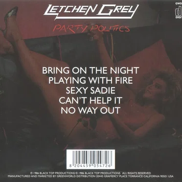 Party Politics by Letchen Grey - album cover