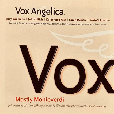 Mostly Monteverdi by Vox Angelica - album cover